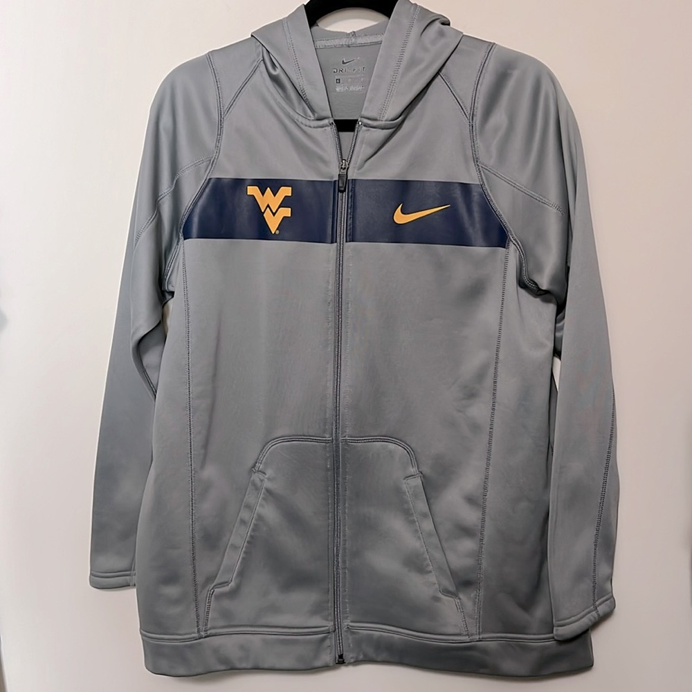 Nike WVU zip up hooded sweatshirt size L large West Virginia - Picture 4 of 4